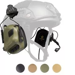 EARMOR M32H PLUS Taktisches Headset mit Helmadaptern ARC, M-LOK, EXFIL-Earmor M32H General