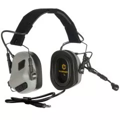 EARMOR - M32 PLUS Taktisches Headset Grau-M32-GY-PLUS-EU